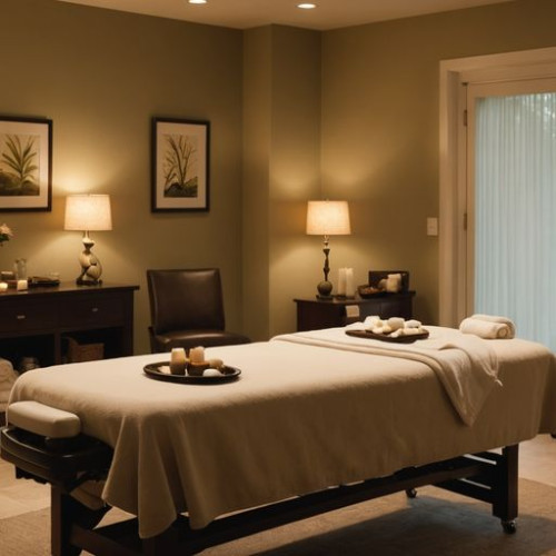 Rahatlatıcı bir masaj odası