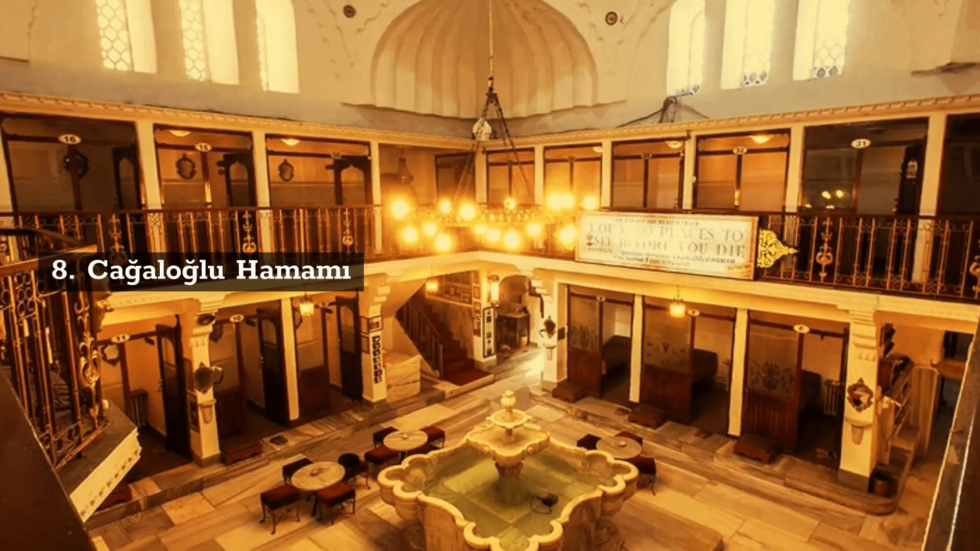 Cağaloğlu Hamamı'nın iç mekanı